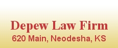 Depew Law Firm - 620 Main St - Neodesha KS 66757  (620) 325-2626 Bankruptcy Lawyer near me