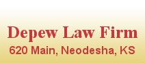 Depew Law Firm - 620 Main Street - Neodesha KS 66757 Kansas Bankruptcy Attorneys